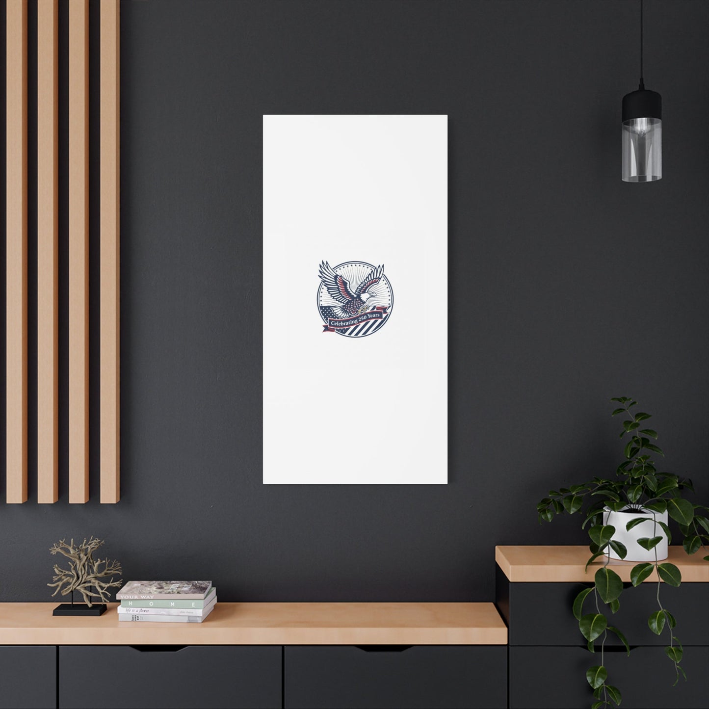 250th Anniversary Eagle Emblem Canvas | Semiquincentennial Americana