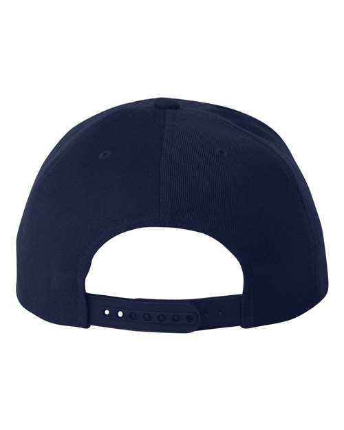 Navy "NJ" Script Snapback Hat - Premium Garden State Streetwear