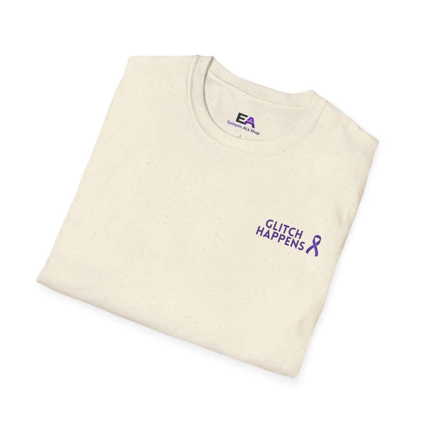 Glitch Happens Tee – Minimalist Seizure First Aid Shirt