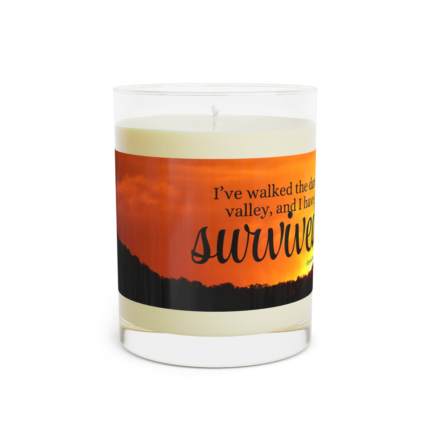 I Survived Candle | Resilience Quote Soy Candle