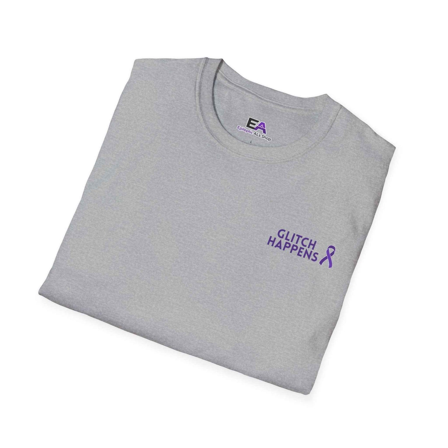 Glitch Happens Tee – Minimalist Seizure First Aid Shirt