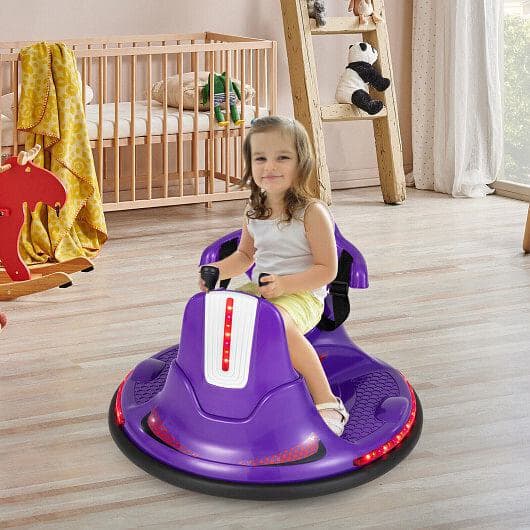 360?&deg; Spin Electric Ride On Car for Kids and Toddlers - Fun Bumper Car Experience!
