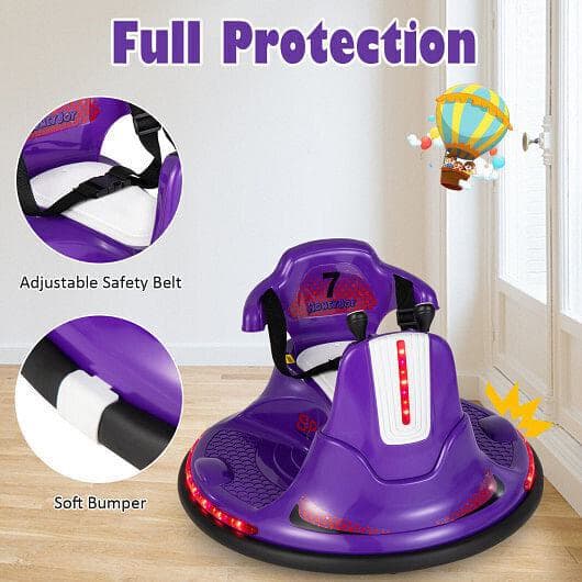 360?&deg; Spin Electric Ride On Car for Kids and Toddlers - Fun Bumper Car Experience!