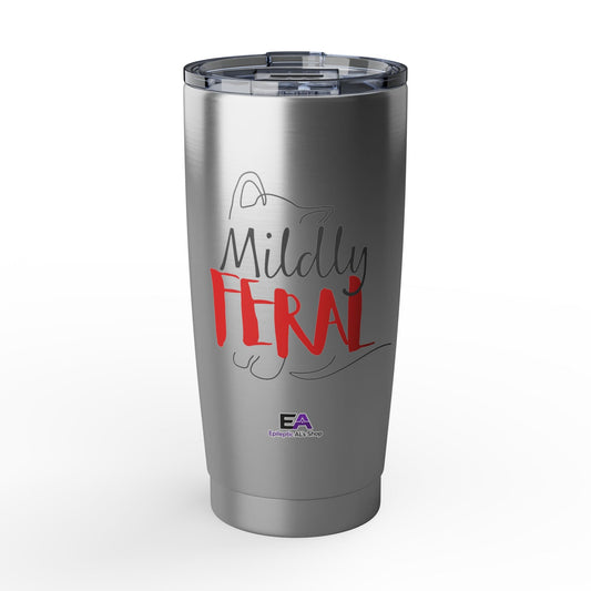 Mildly Feral 20oz Tumbler — Functioning, With Notes