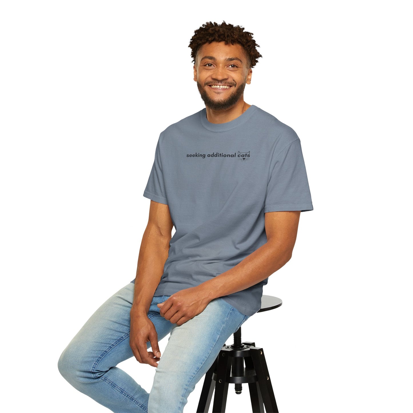 Seeking Additional Cats T-Shirt | Cat Lover Minimal Tee
