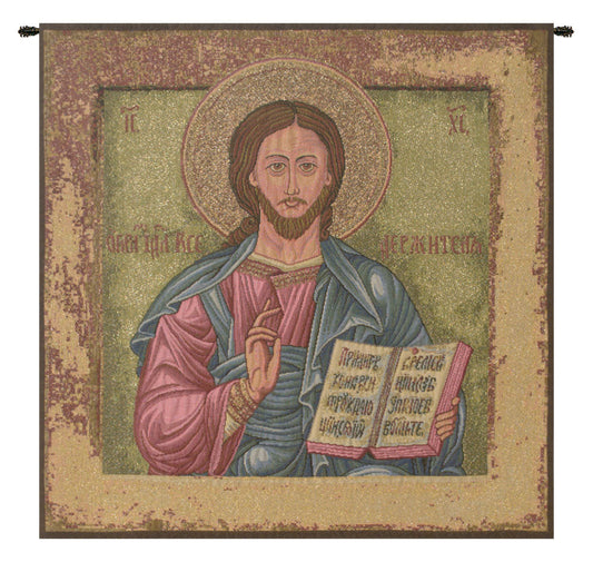 Christ Pantocrator Icon Italian Tapestry