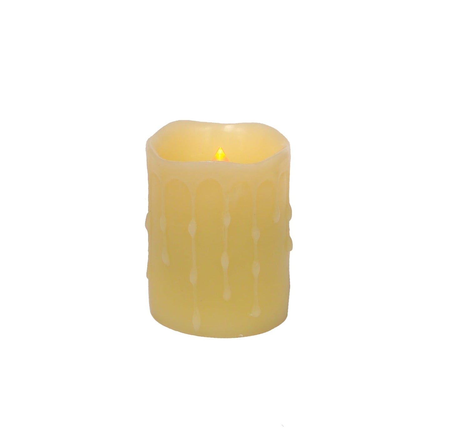 LED Dripping Wax Pillar Candles with Remote (Set of 4)