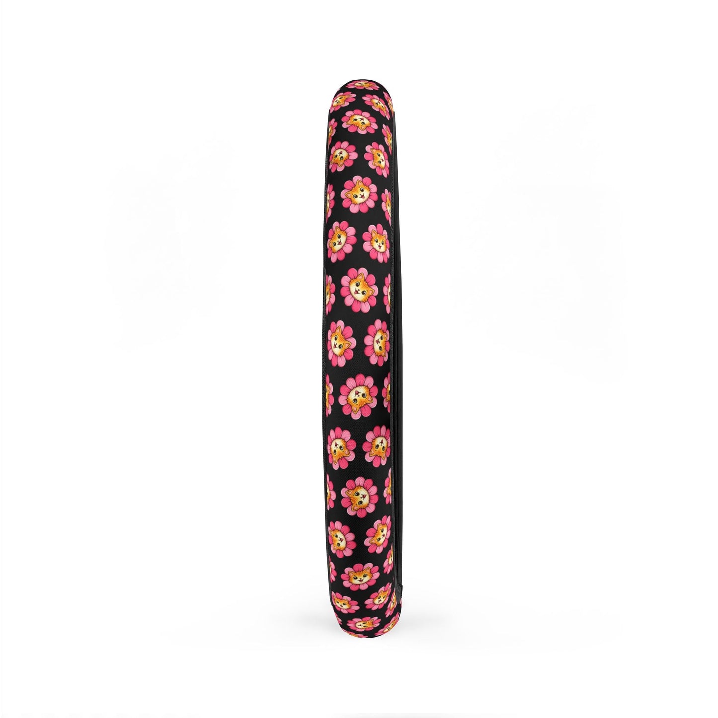 Floral Cat Steering Wheel Cover — Bloom With Attitude Edition