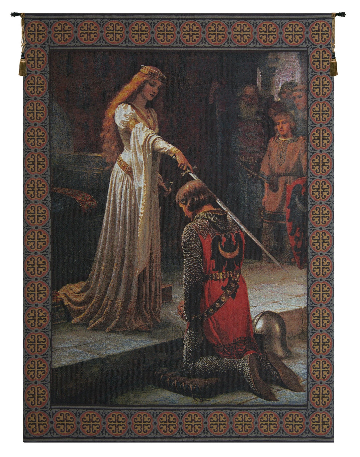Accolade With Border Belgian Tapestry Wall Art
