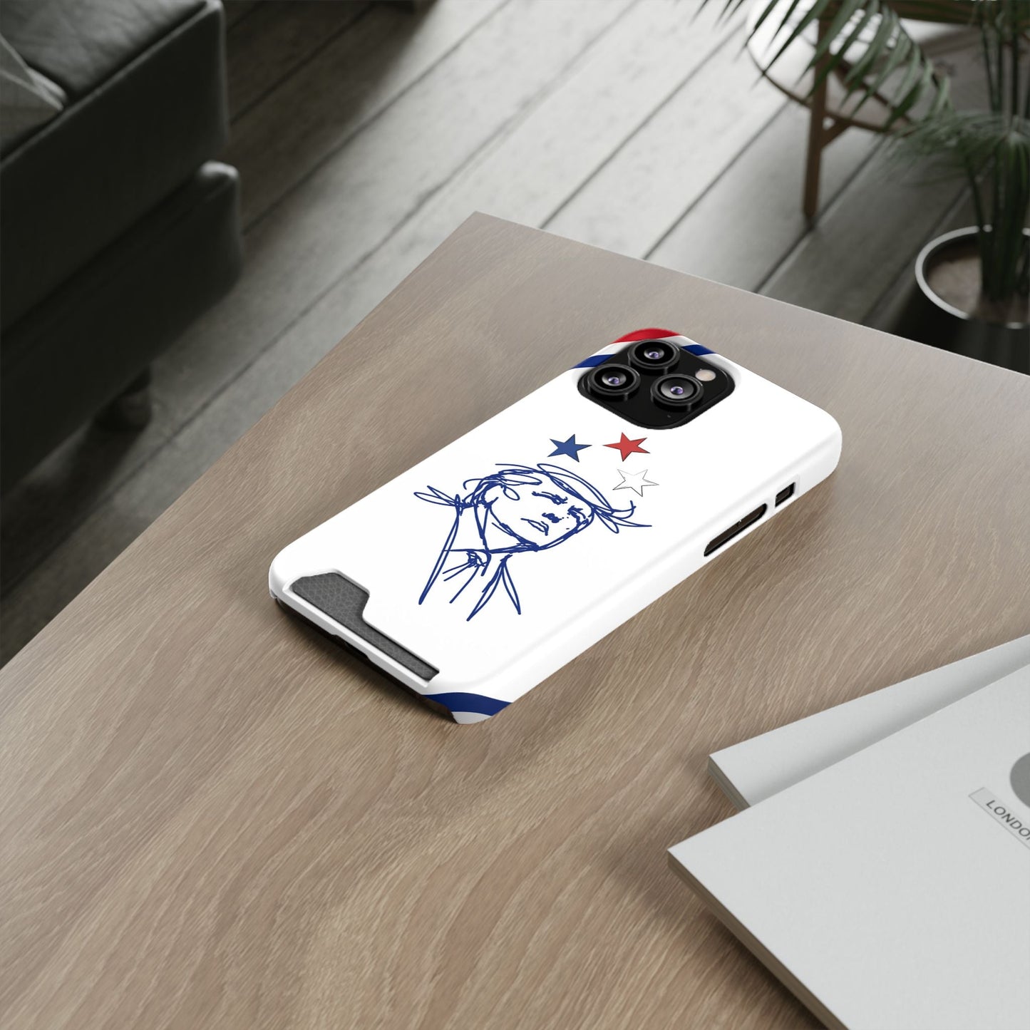Minimal Line Portrait MagSafe iPhone Case — Say Less Edition