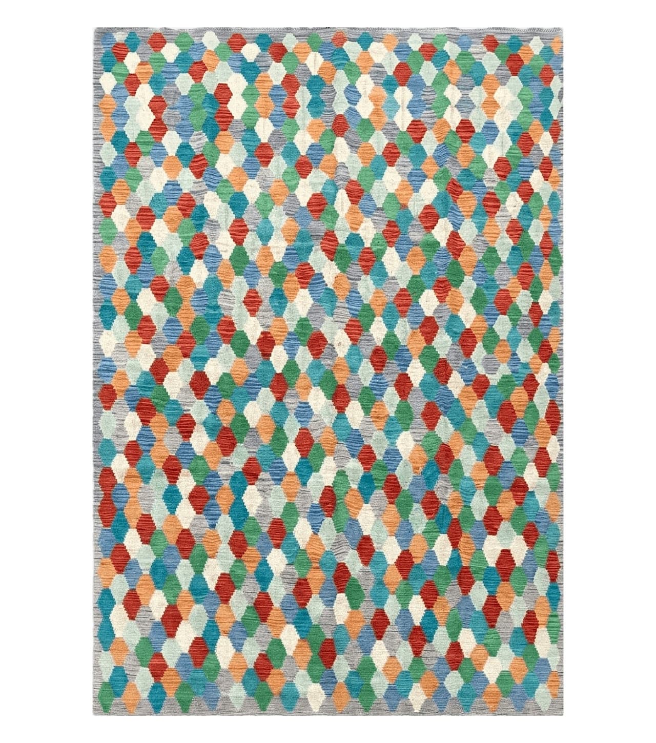 6.5 x 9.5 Colorful Chobi Kilim Rug 6 x 9 Multicolor Turkish Kilim Rug 7x10 Chobi Kilim Rug Playroom Rug Wool Kilim Rug 6x9 New Tribal Kilim