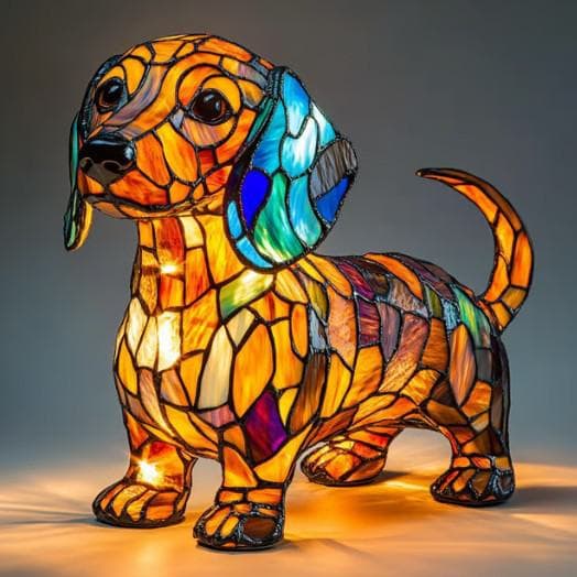 LED Small Night Lamp Art Animal Statue Creative Home Desktop Decoration