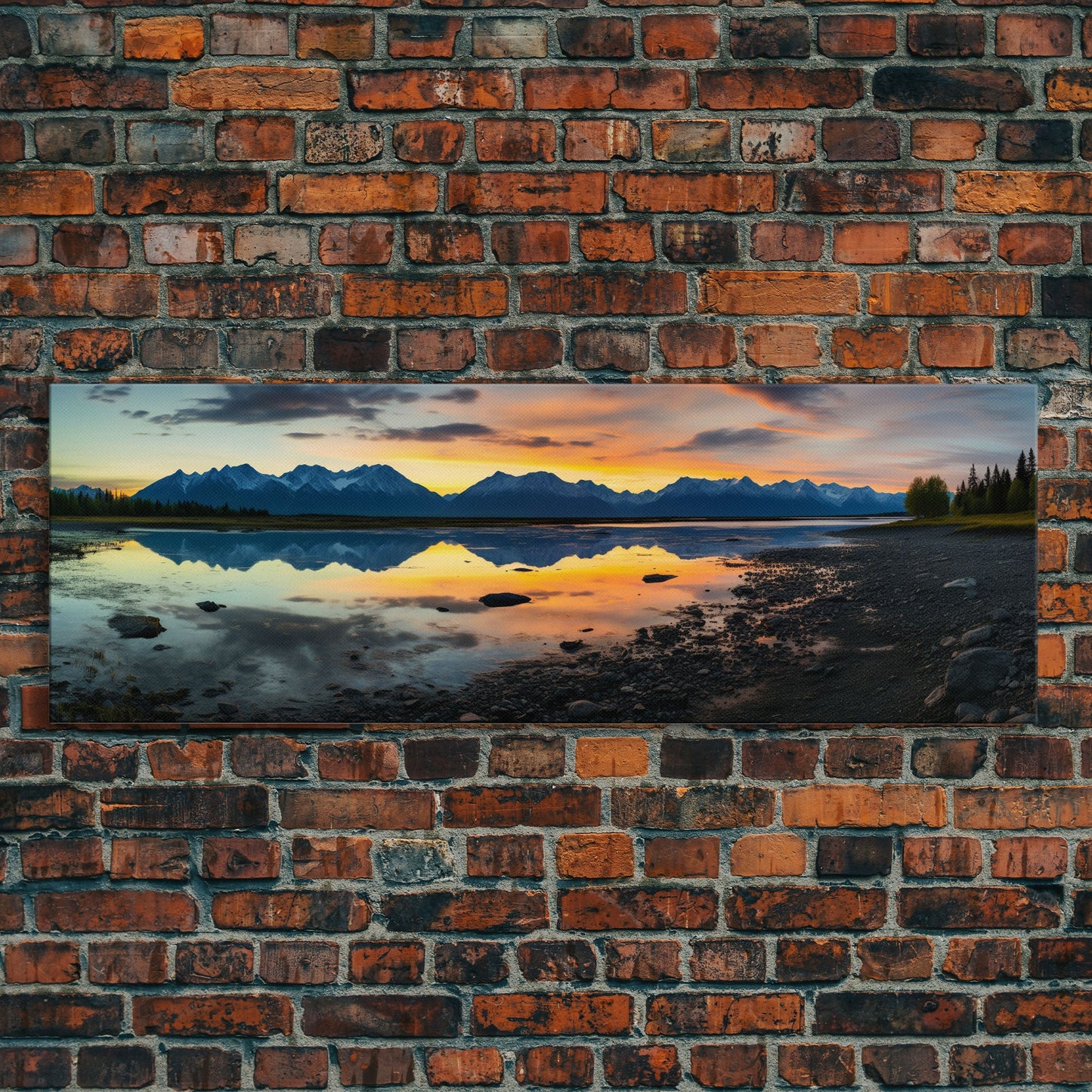 Panoramic Print of Lake Clark National Park, Extra Large Wall Art, Panoramic Wall Art, Panoramic Landscape Print, Landscape Photography