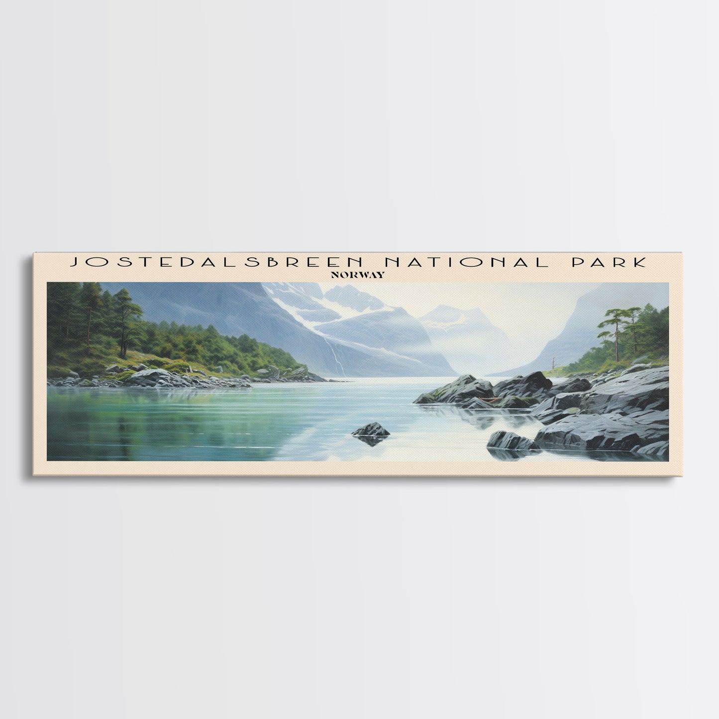 Jostedalsbreen National Park Wall Art Travel Poster Print, Gift For Travel Lover, Vacation Gift, COUNTRY Wall Art, Home Decor, Original Art