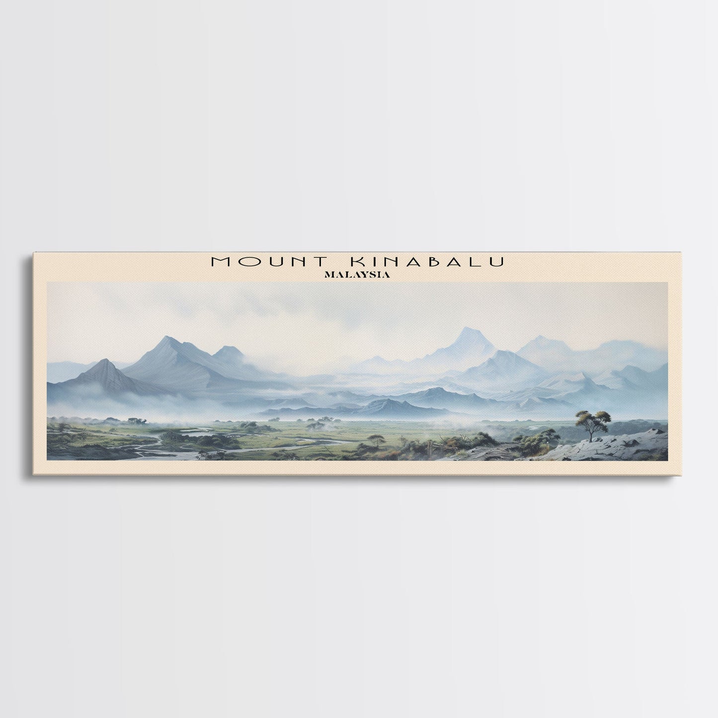 Mount Kinabalu Wall Art Travel Poster Print, Gift For Travel Lover, Vacation Gift, COUNTRY Wall Art, Home Decor, Original Art