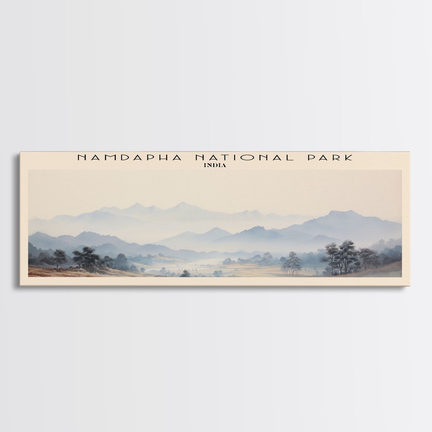 Namdapha National Park Travel Poster Print, Framed Canvas Wall Art, Metal Wall Art, COUNTRY art, Gift For Him, Travel Wall Art, Travel Lover Gift