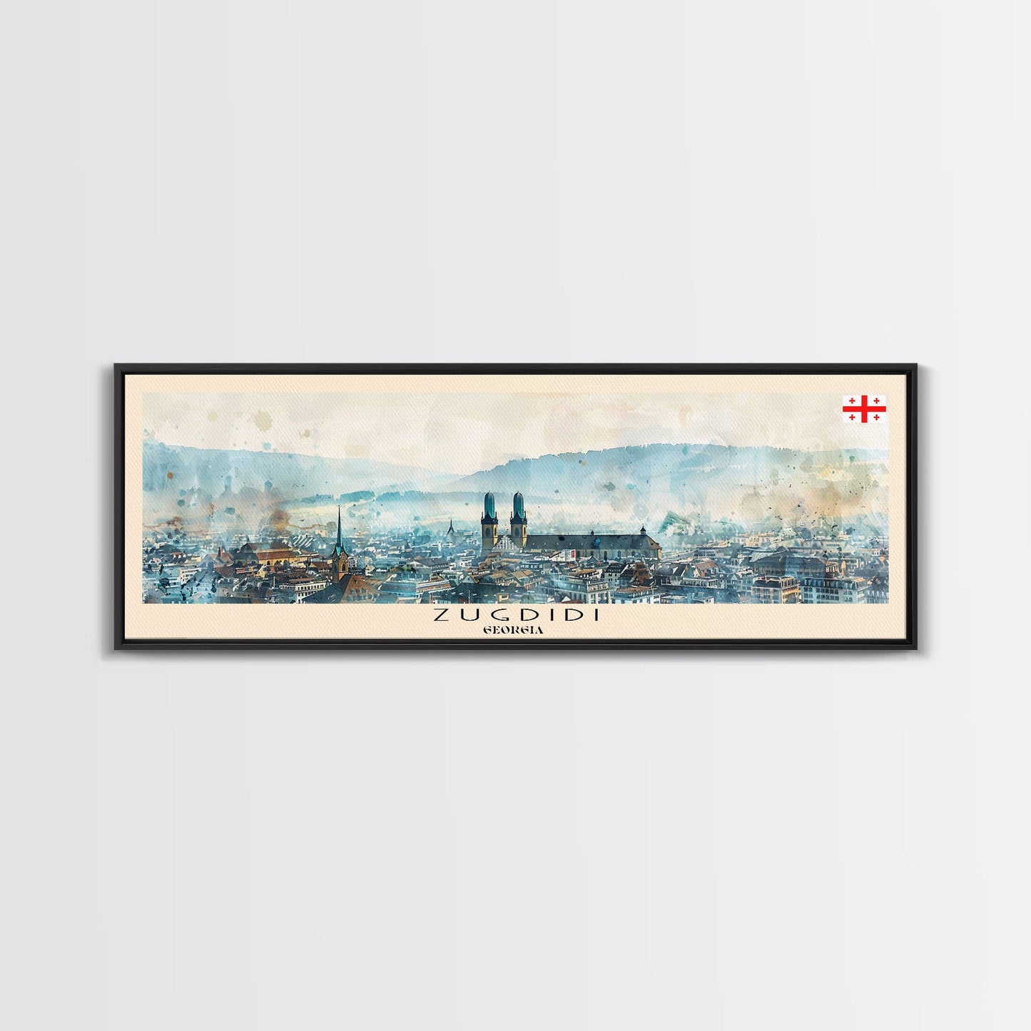 Zurich Switzerland Travel Art, City Art, Framed Canvas Print or Metal Wall Art, Europe Travel Poster, Panoramic Wall Art, Extra Wide Wall Art