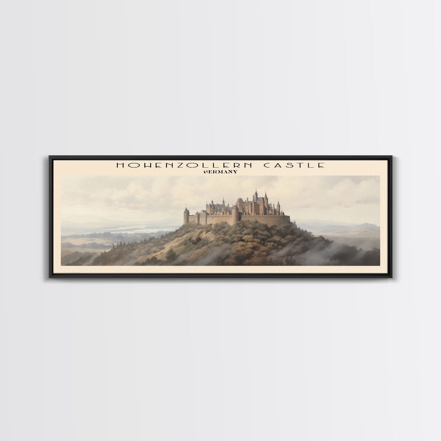 Hohenzollern Castle Travel Print Wall Art, Travel Poster Print, Retro Style COUNTRY Home Decor, Wall Hanging, Travel Gift Idea, Unique Metal Art
