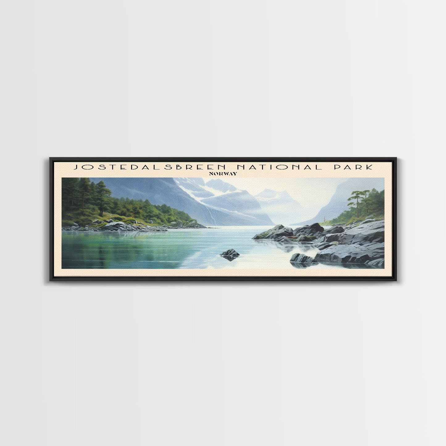 Jostedalsbreen National Park Wall Art Travel Poster Print, Gift For Travel Lover, Vacation Gift, COUNTRY Wall Art, Home Decor, Original Art