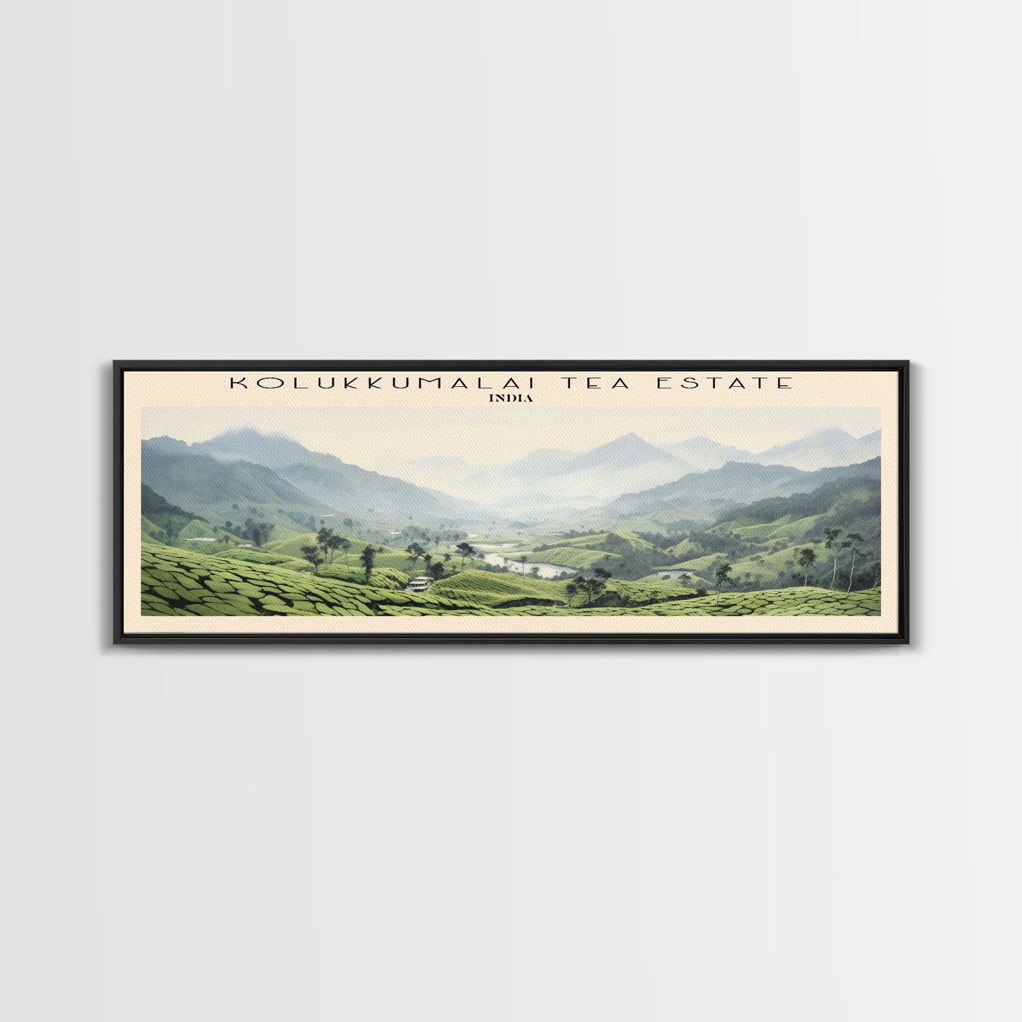 Kolukkumalai Tea Estate Wall Art Travel Poster Print, Gift For Travel Lover, Vacation Gift, COUNTRY Wall Art, Home Decor, Original Art