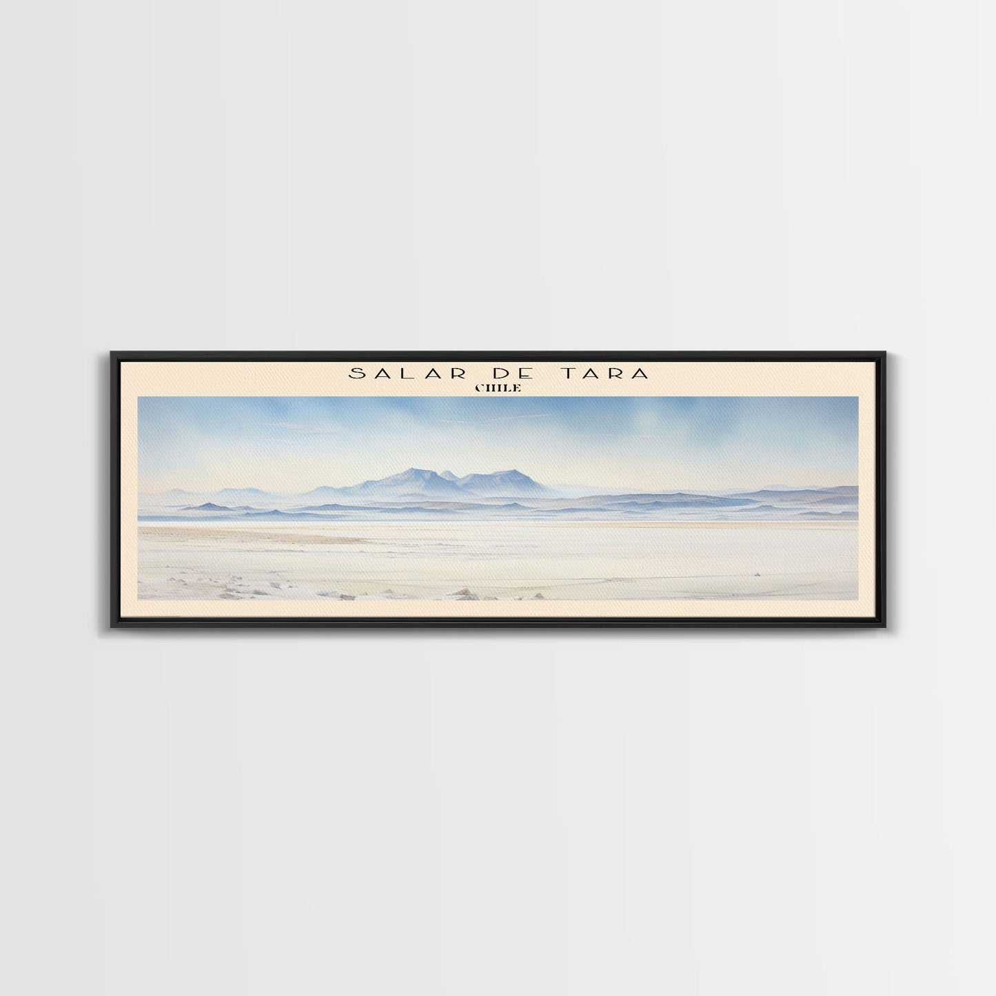 Salar de Tara Travel Print Wall Art, Travel Poster Print, Retro Style COUNTRY Home Decor, Wall Hanging, Travel Gift Idea, Unique Metal Art
