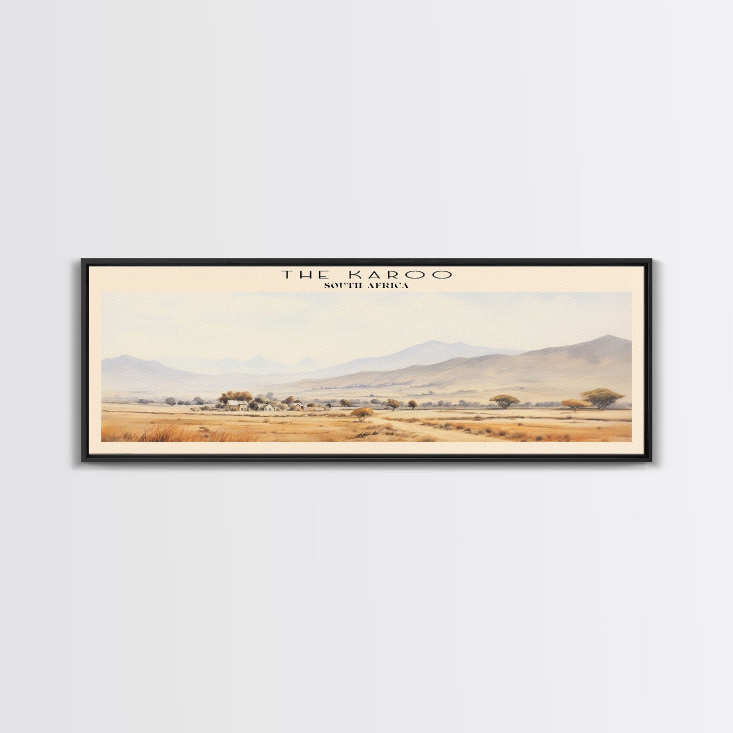 The Karoo Travel Print Wall Art, Travel Poster Print, Retro Style COUNTRY Home Decor, Wall Hanging, Travel Gift Idea, Unique Metal Art
