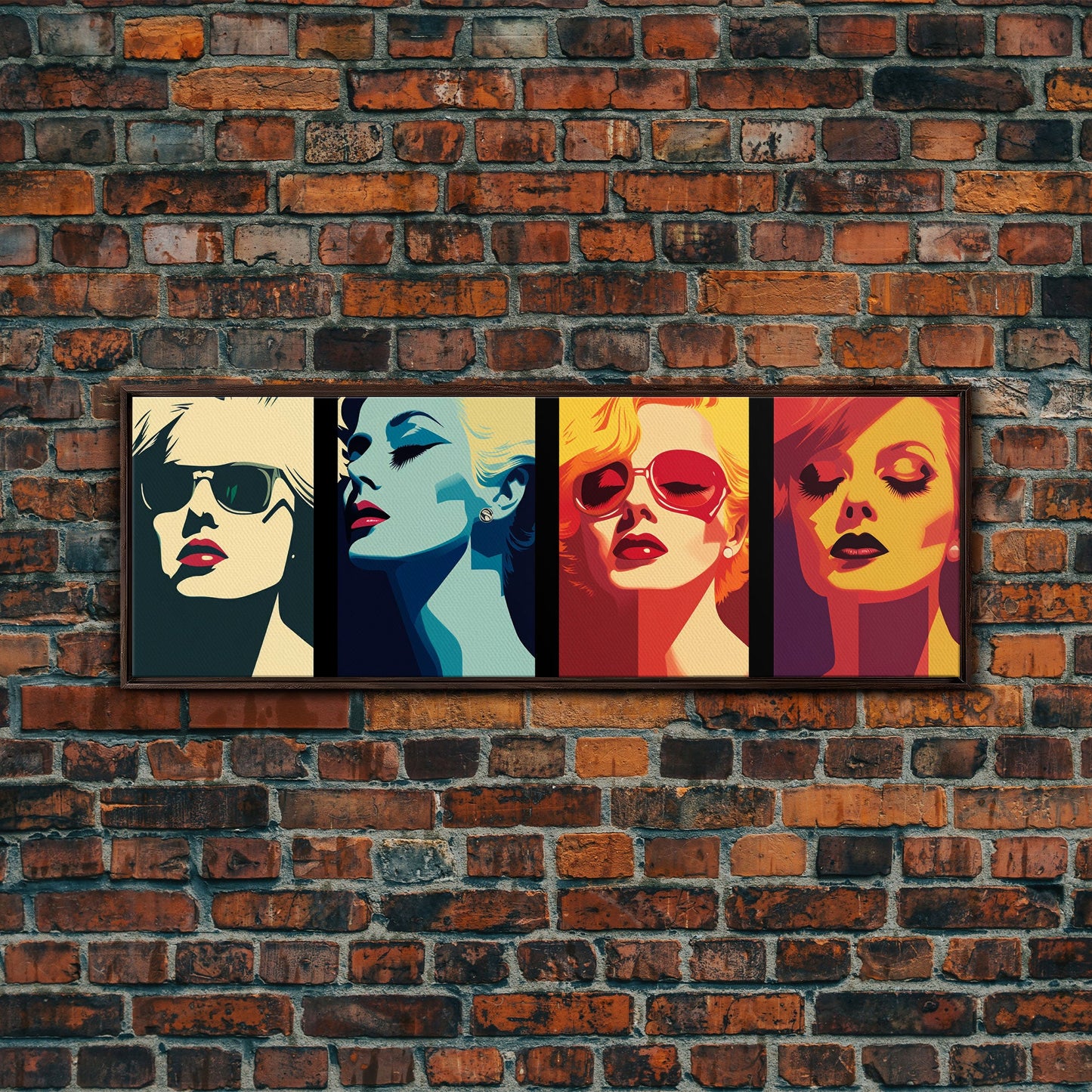 Pop Art Print, Kitchen Wall Decor, Framed Canvas Print, Warhol Inspired Colorful MCM Pop Art, Midcentury Modern