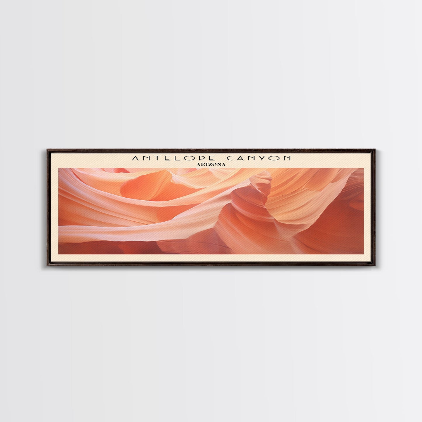 Antelope Canyon Travel Print Wall Art, Travel Poster Print, Retro Style Home Decor, Wall Hanging, Travel Gift Idea, Unique Metal Art
