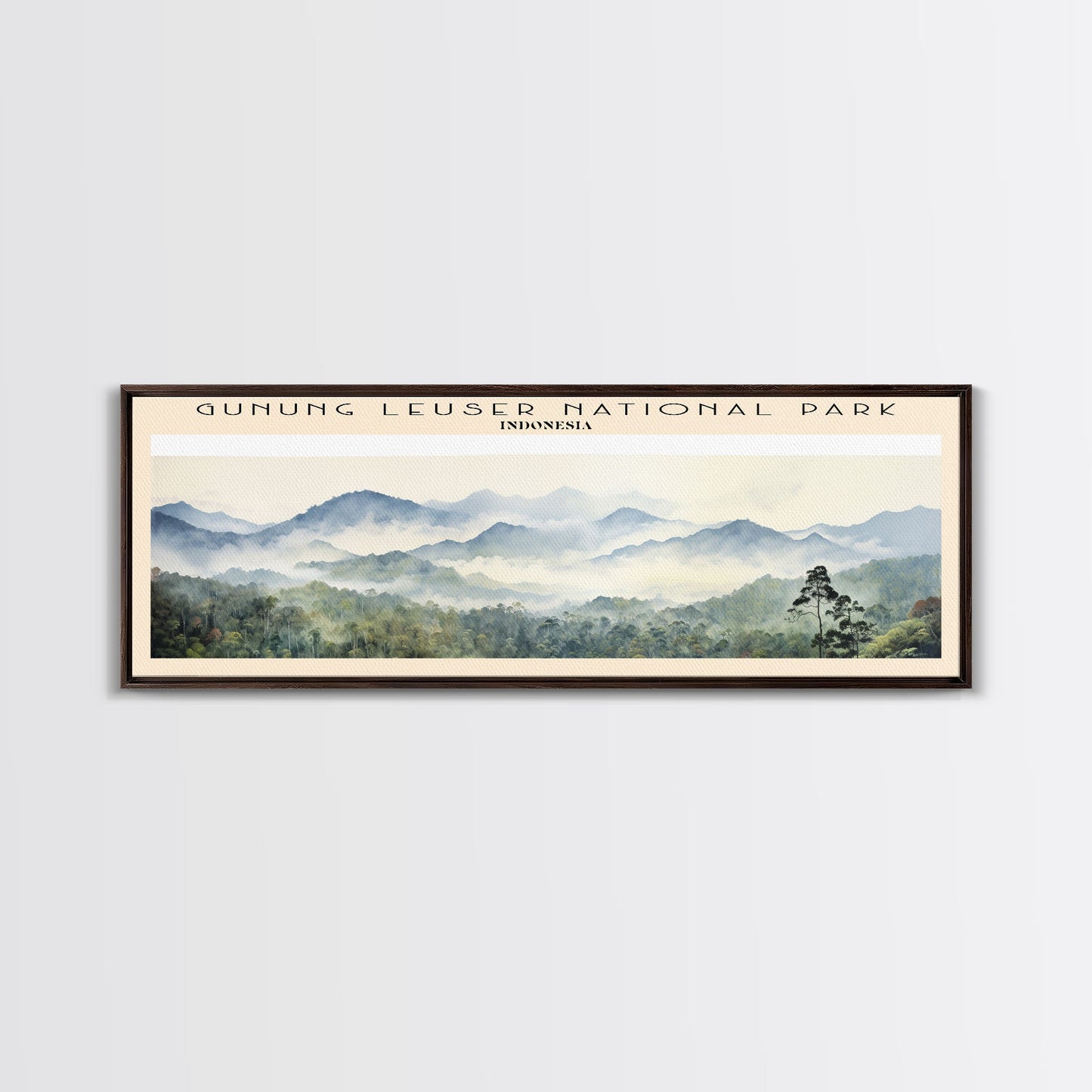 Gunung Leuser National Park Wall Art Travel Poster Print, Gift For Travel Lover, Vacation Gift, COUNTRY Wall Art, Home Decor, Original Art