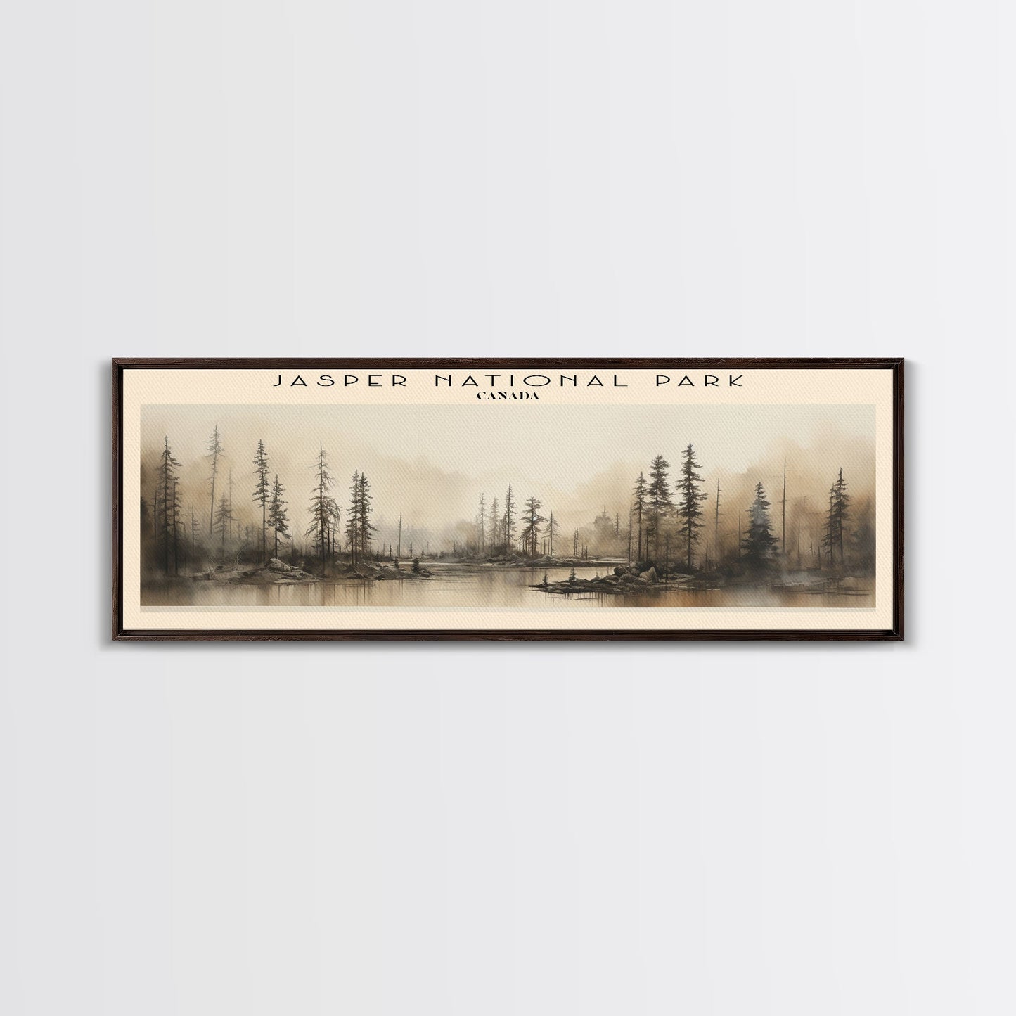 Jasper National Park Travel Print Wall Art, Travel Poster Print, Retro Style COUNTRY Home Decor, Wall Hanging, Travel Gift Idea, Unique Metal Art
