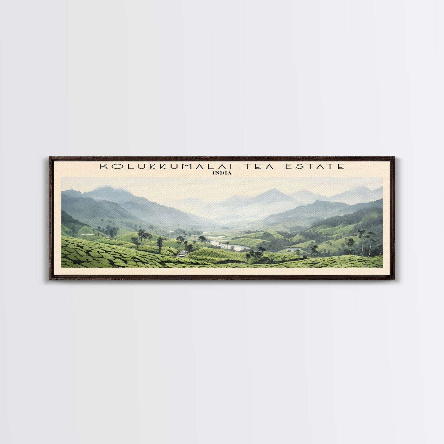 Kolukkumalai Tea Estate Wall Art Travel Poster Print, Gift For Travel Lover, Vacation Gift, COUNTRY Wall Art, Home Decor, Original Art