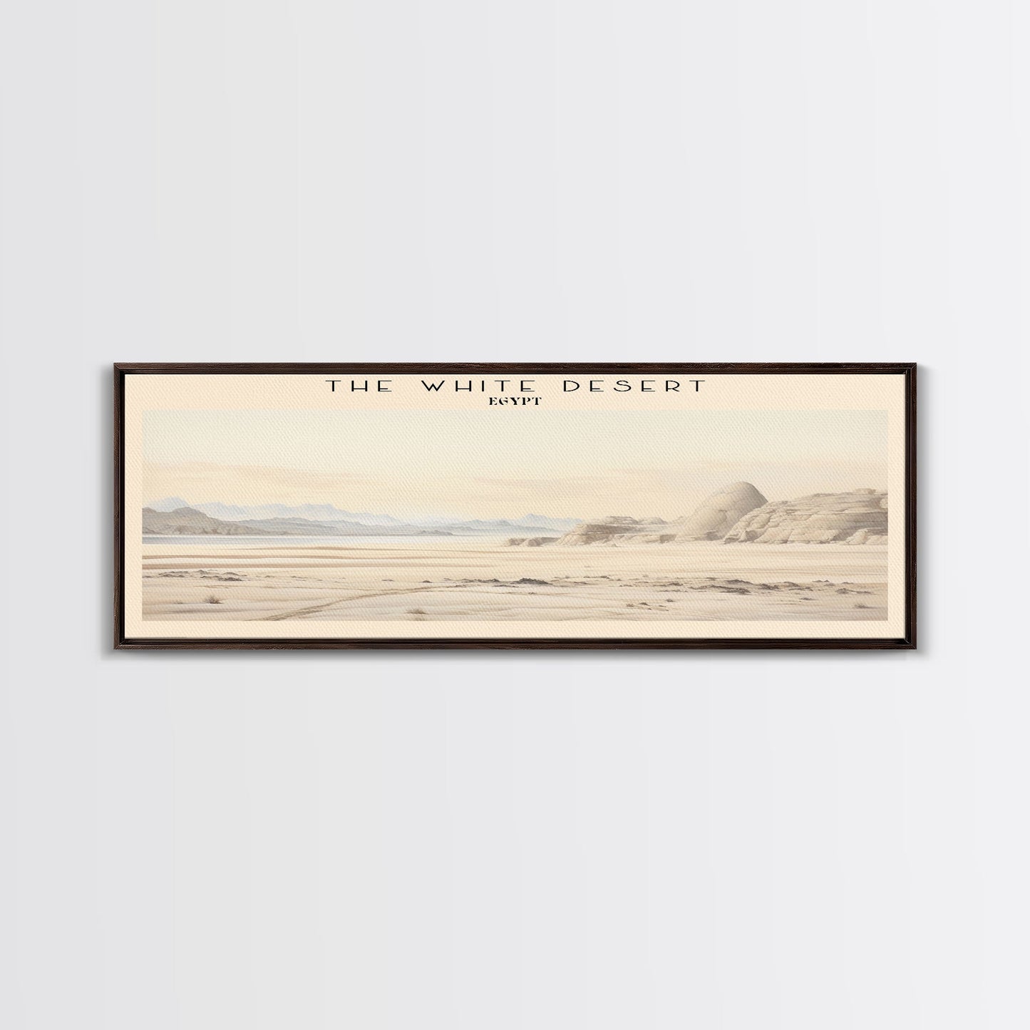 The White Desert Travel Print Wall Art, Travel Poster Print, Retro Style COUNTRY Home Decor, Wall Hanging, Travel Gift Idea, Unique Metal Art