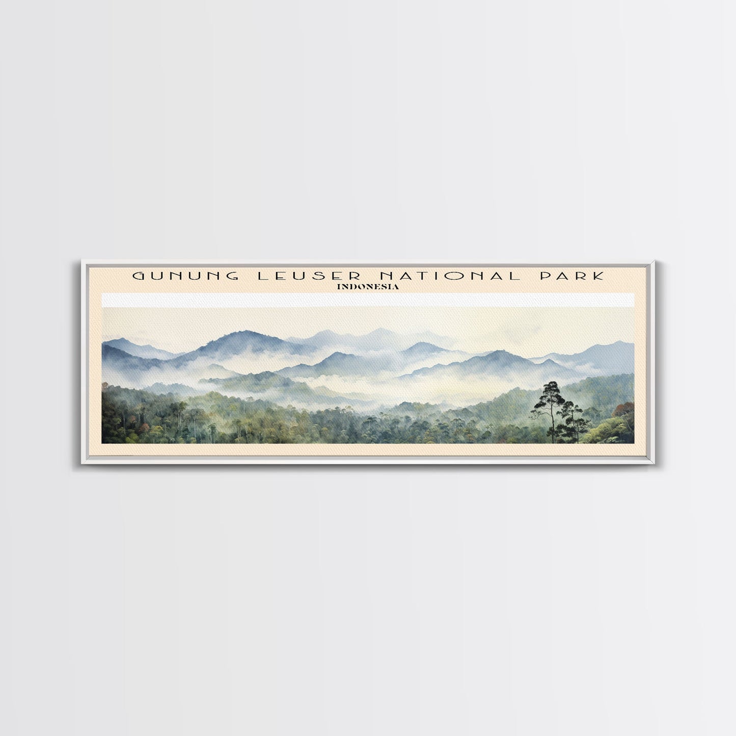 Gunung Leuser National Park Wall Art Travel Poster Print, Gift For Travel Lover, Vacation Gift, COUNTRY Wall Art, Home Decor, Original Art
