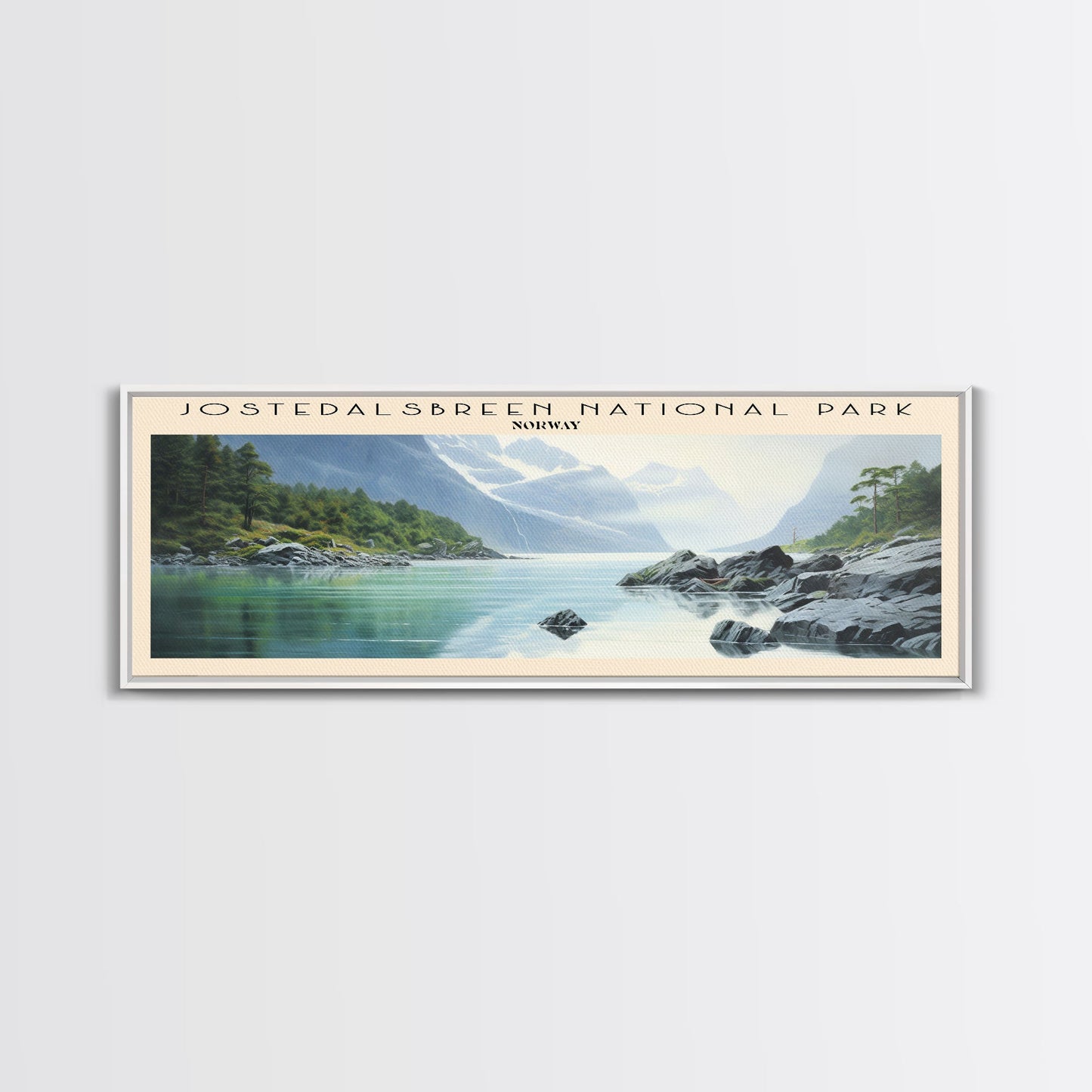 Jostedalsbreen National Park Wall Art Travel Poster Print, Gift For Travel Lover, Vacation Gift, COUNTRY Wall Art, Home Decor, Original Art