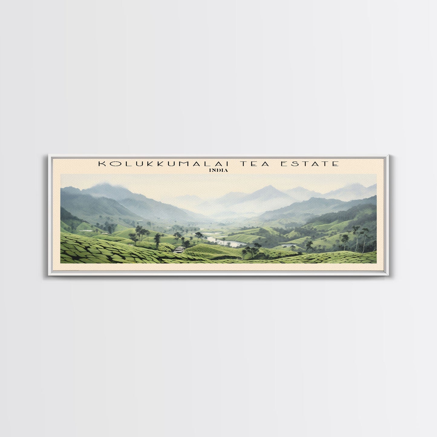 Kolukkumalai Tea Estate Wall Art Travel Poster Print, Gift For Travel Lover, Vacation Gift, COUNTRY Wall Art, Home Decor, Original Art