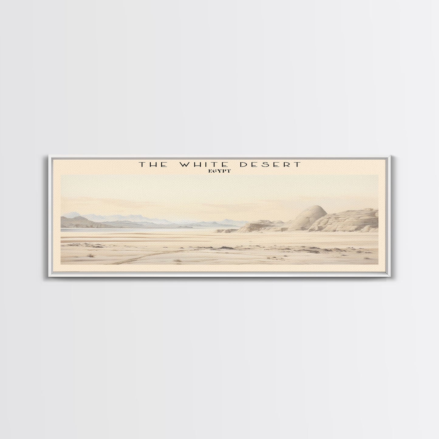 The White Desert Travel Print Wall Art, Travel Poster Print, Retro Style COUNTRY Home Decor, Wall Hanging, Travel Gift Idea, Unique Metal Art