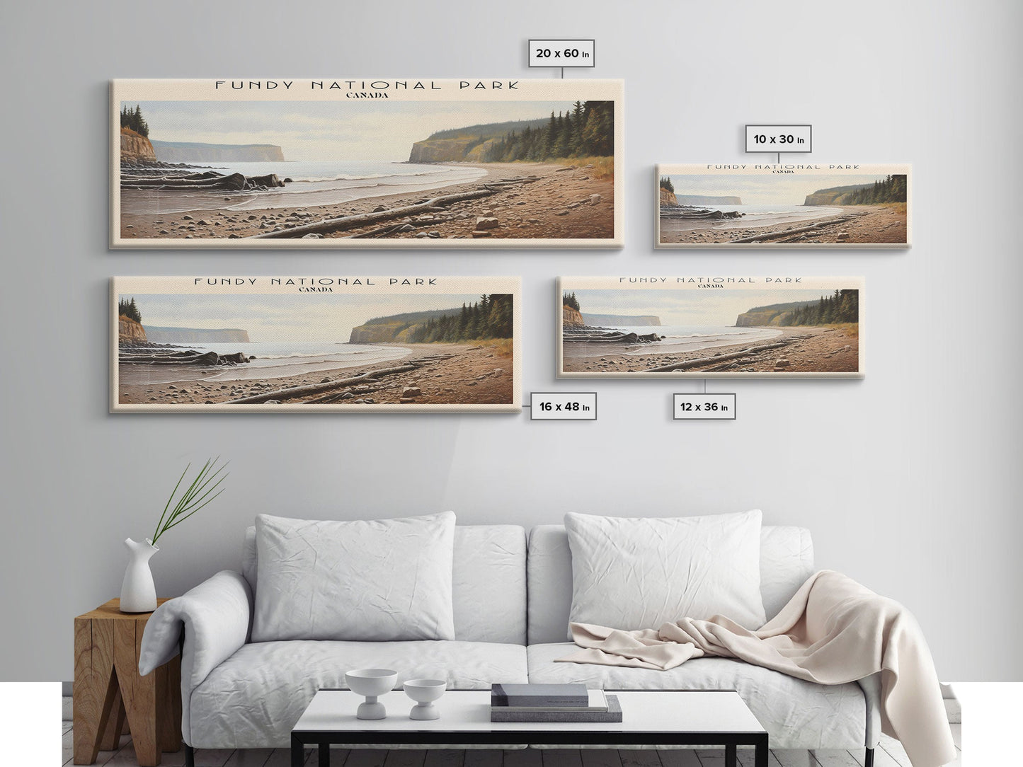 Fundy National Park Travel Poster Print, Framed Canvas Wall Art, Metal Wall Art, COUNTRY art, Gift For Him, Travel Wall Art, Travel Lover Gift
