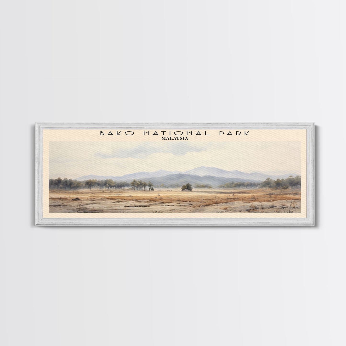 Bako National Park Travel Poster Print, Framed Canvas Wall Art, Metal Wall Art, Malaysia art, Gift For Him, Travel Wall Art, Travel Lover Gift