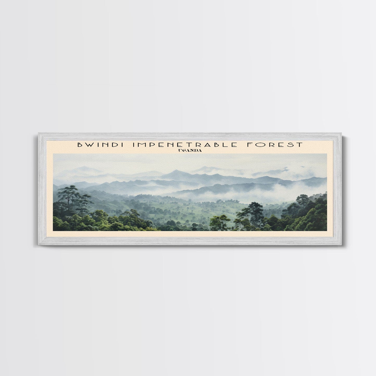 Bwindi Impenetrable Forest Wall Art Travel Poster Print, Gift For Travel Lover, Vacation Gift, COUNTRY Wall Art, Home Decor, Original Art