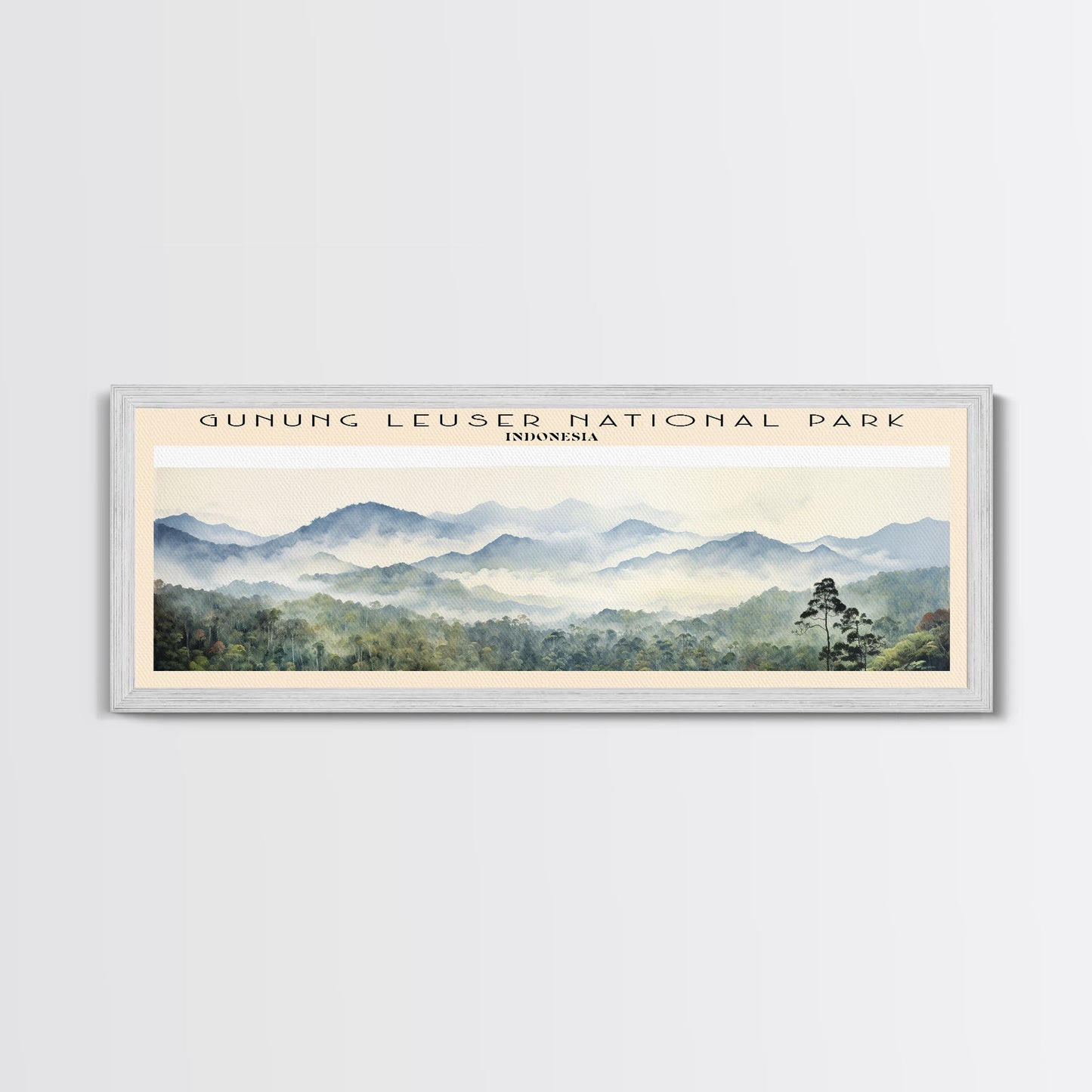 Gunung Leuser National Park Wall Art Travel Poster Print, Gift For Travel Lover, Vacation Gift, COUNTRY Wall Art, Home Decor, Original Art