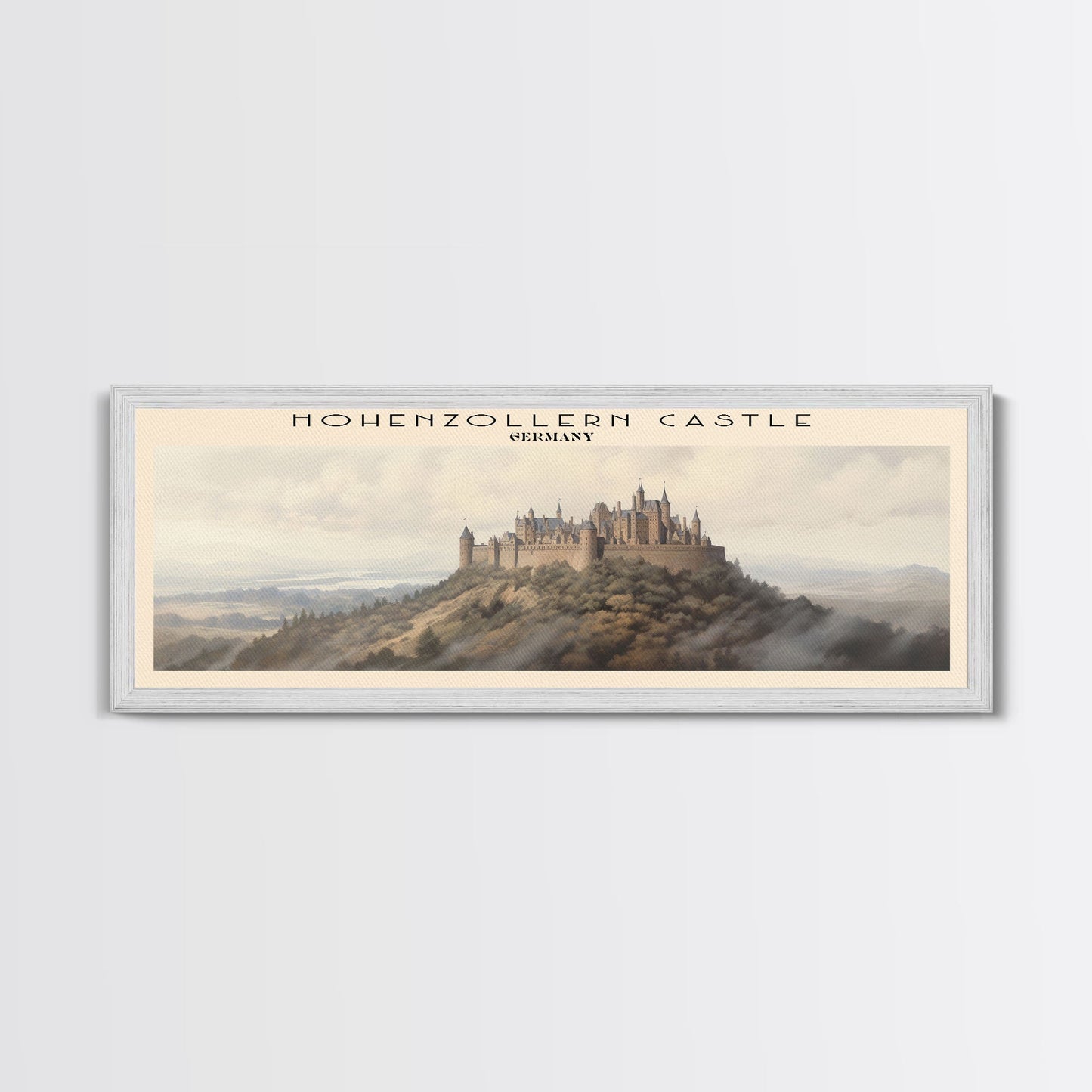Hohenzollern Castle Travel Print Wall Art, Travel Poster Print, Retro Style COUNTRY Home Decor, Wall Hanging, Travel Gift Idea, Unique Metal Art