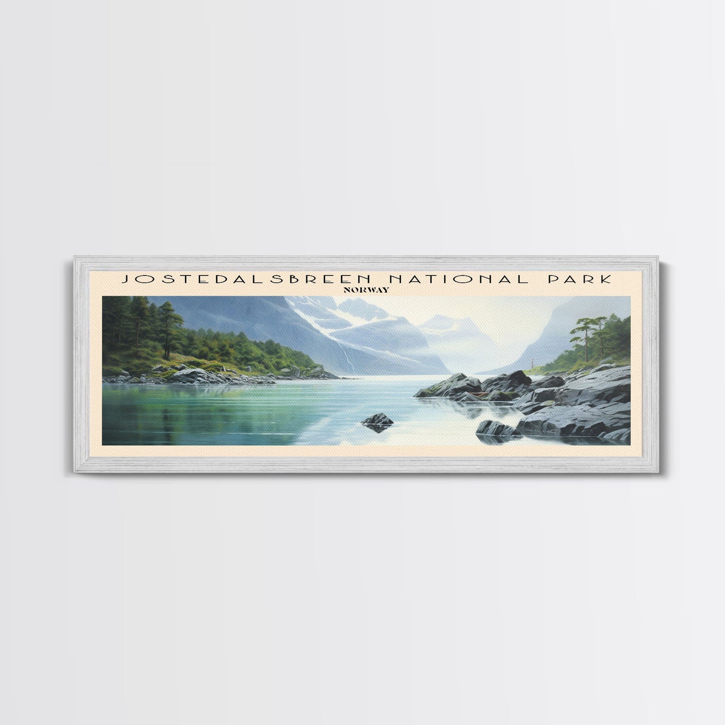 Jostedalsbreen National Park Wall Art Travel Poster Print, Gift For Travel Lover, Vacation Gift, COUNTRY Wall Art, Home Decor, Original Art