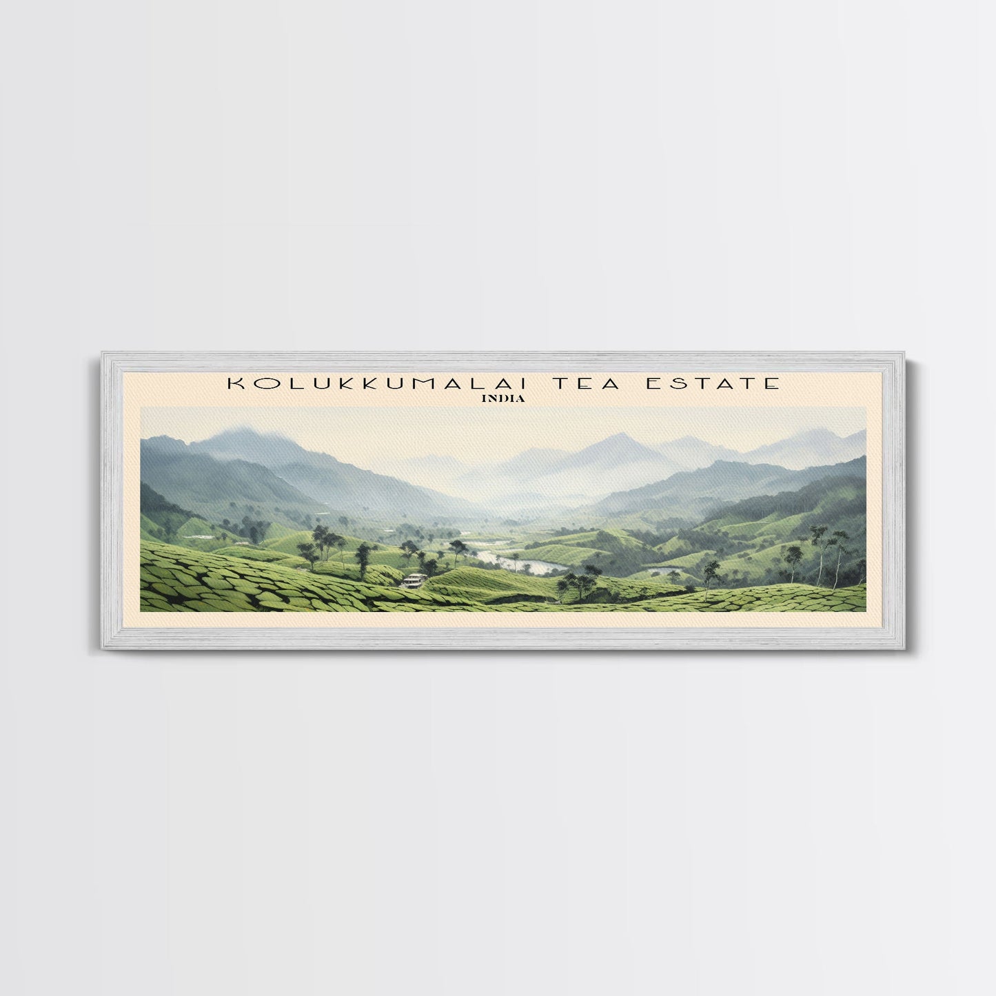 Kolukkumalai Tea Estate Wall Art Travel Poster Print, Gift For Travel Lover, Vacation Gift, COUNTRY Wall Art, Home Decor, Original Art