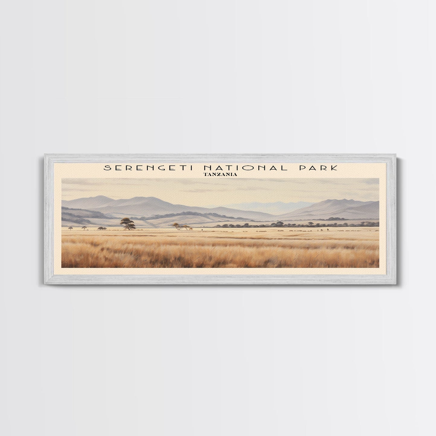 Serengeti National Park Wall Art Travel Poster Print, Gift For Travel Lover, Vacation Gift, COUNTRY Wall Art, Home Decor, Original Art