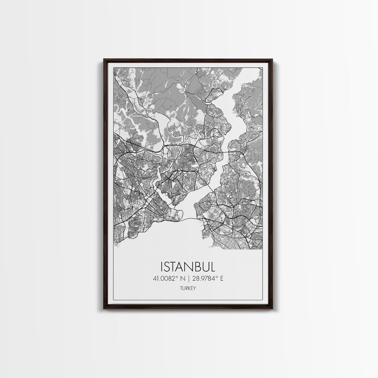 Istanbul Street Map, Turkey Map, City Map Art, Minimalist Art, Wall Art, Canvas Print, Travel Wall Art, Master Bedroom Décor, Gift For Her
