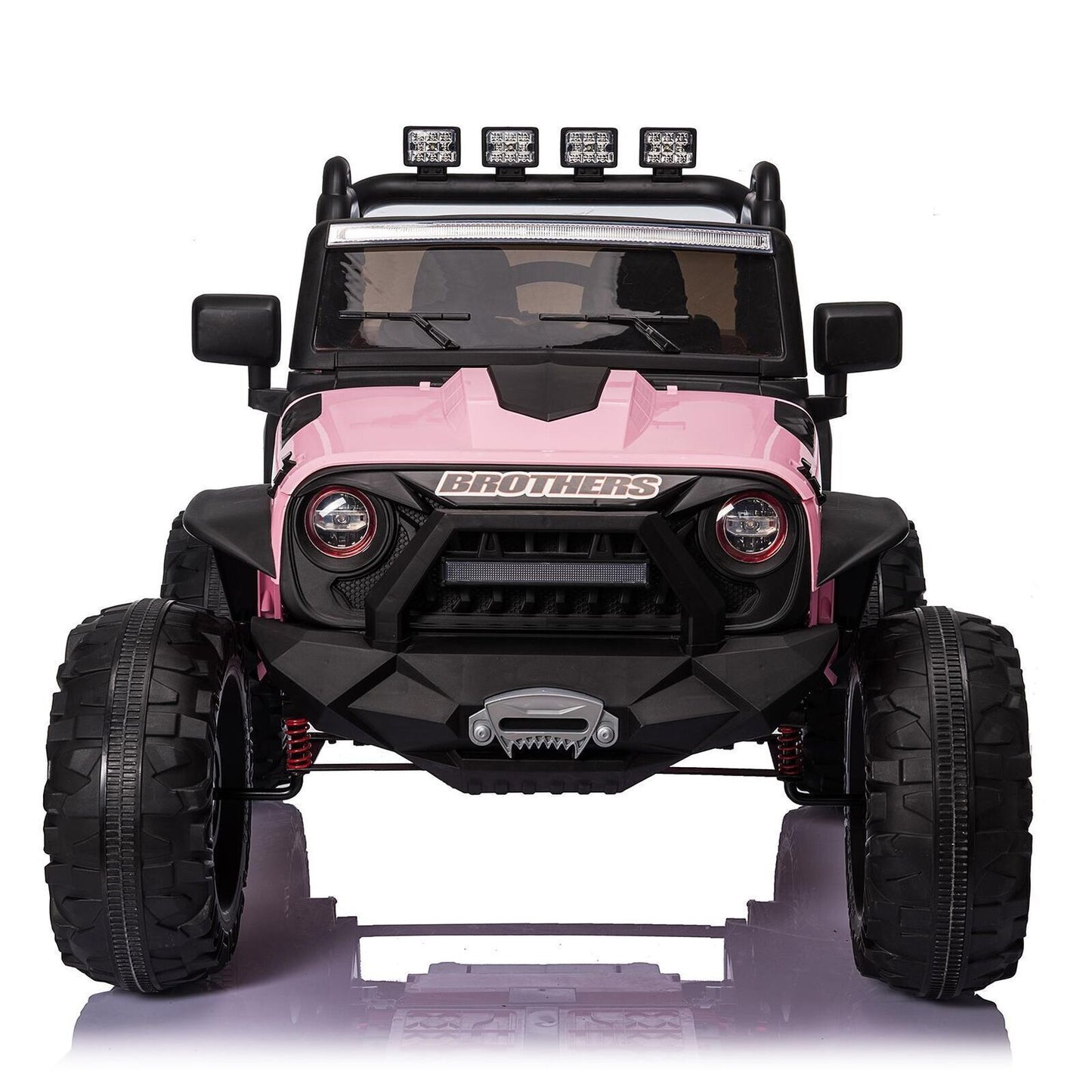 2-Seater Kids Ride on Truck with 3 Speeds, LED Light, Remote Control, and 24V 9AH Battery