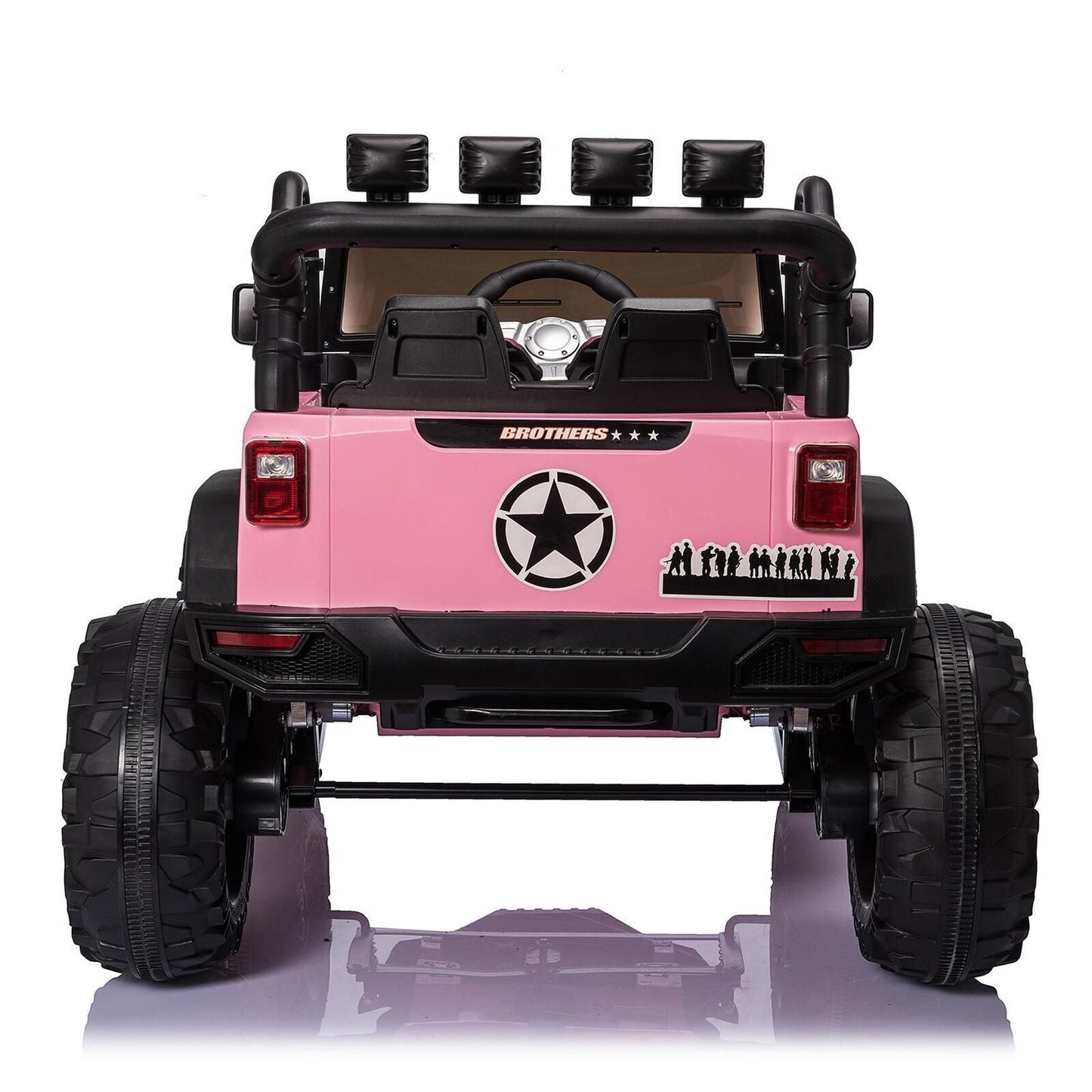 400W 24V Electric Ride On Truck for Kids with AUX Port, LED Lights, and Remote Control