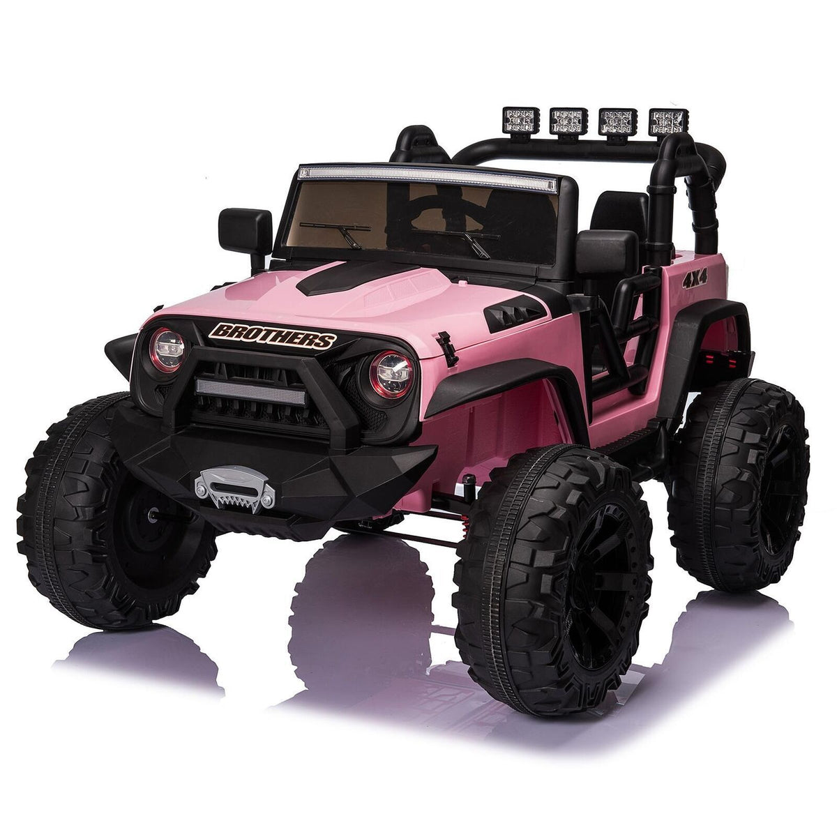 400W 24V Electric Ride On Truck for Kids with AUX Port, LED Lights, and Remote Control