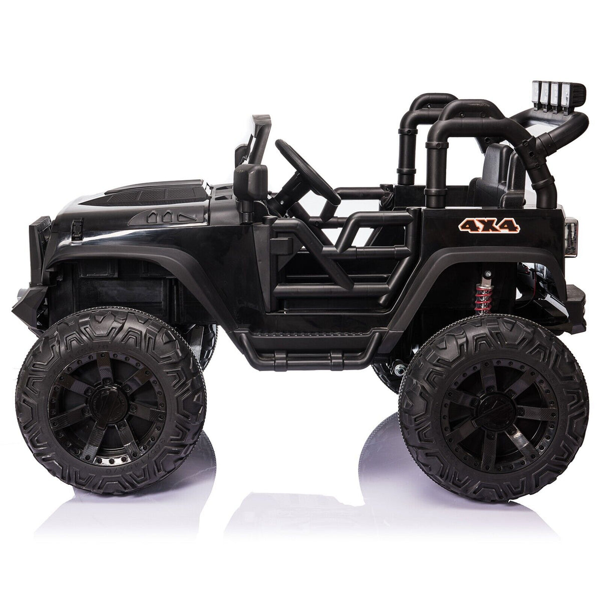 400W Electric 24V Kids Ride on Truck Car Jeep with MP3 Player, LED Lights, and Remote Control - Seats 2