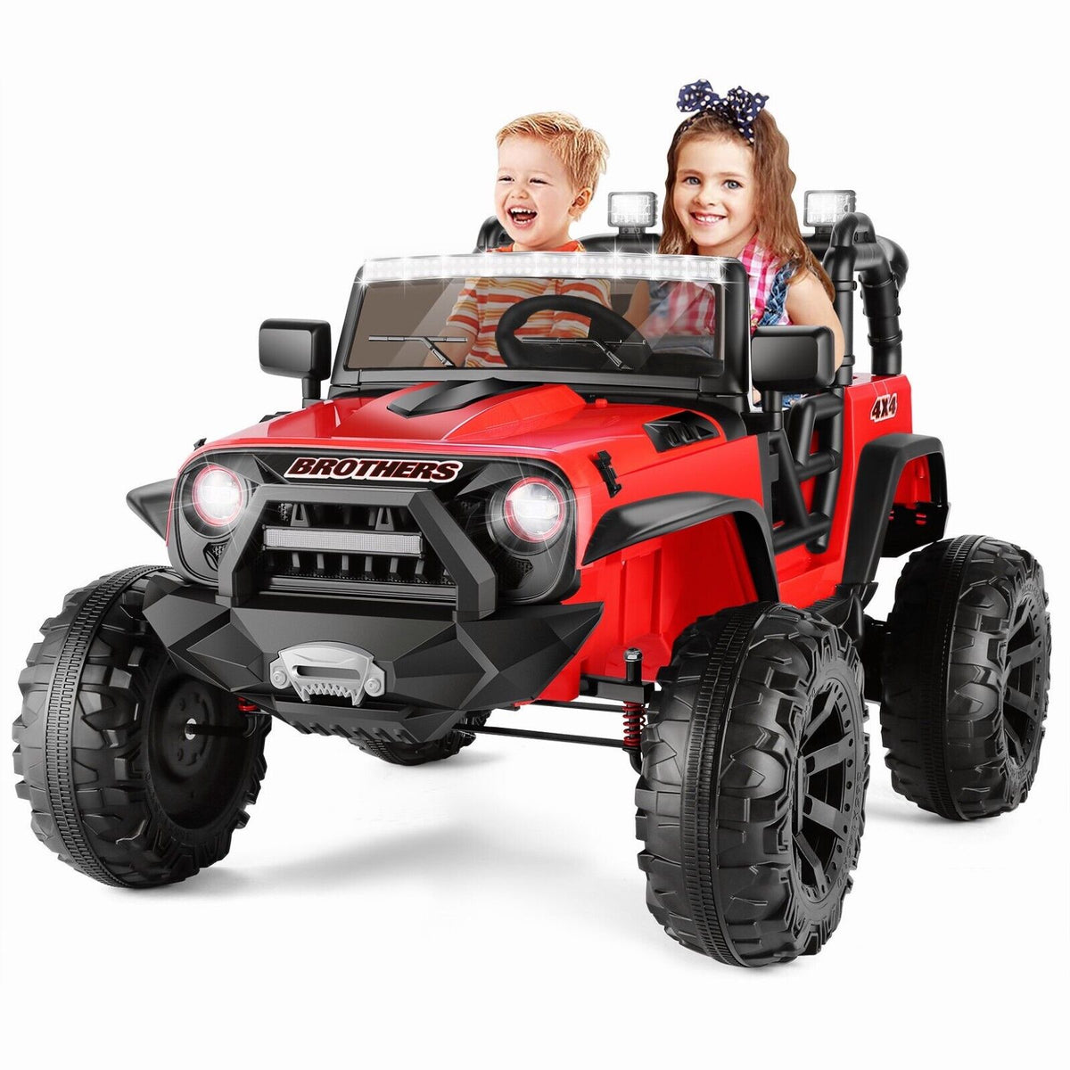 400W Electric Ride On Jeep Car for Kids with MP3 Player - 24V Battery Powered Truck